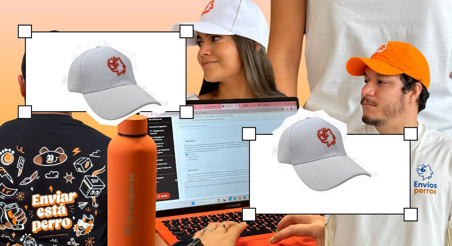 Gorra Naranja sin estructura broche metálico