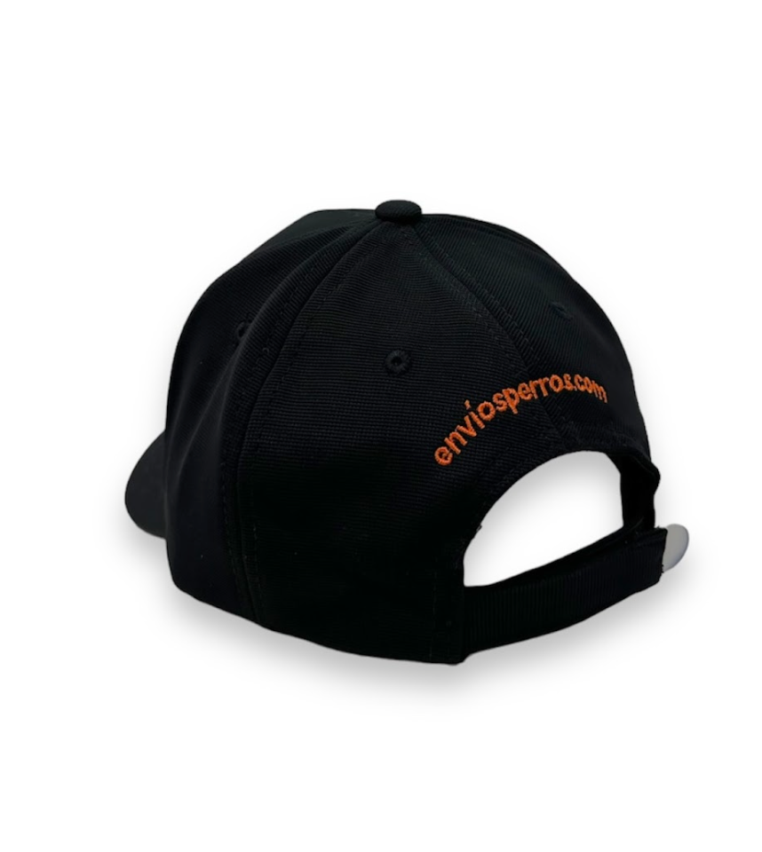 Gorra negra unisex bordada