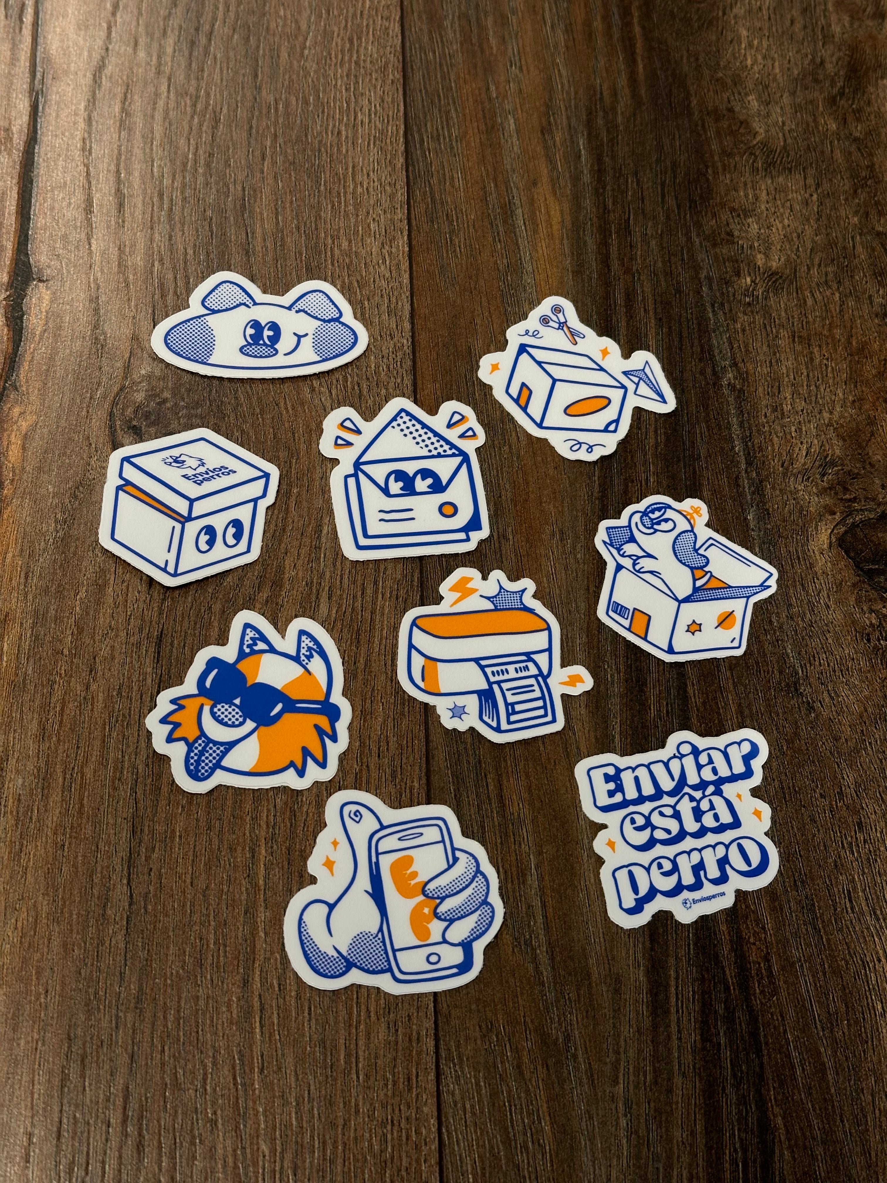 Stickers perrones (Kit de 9)