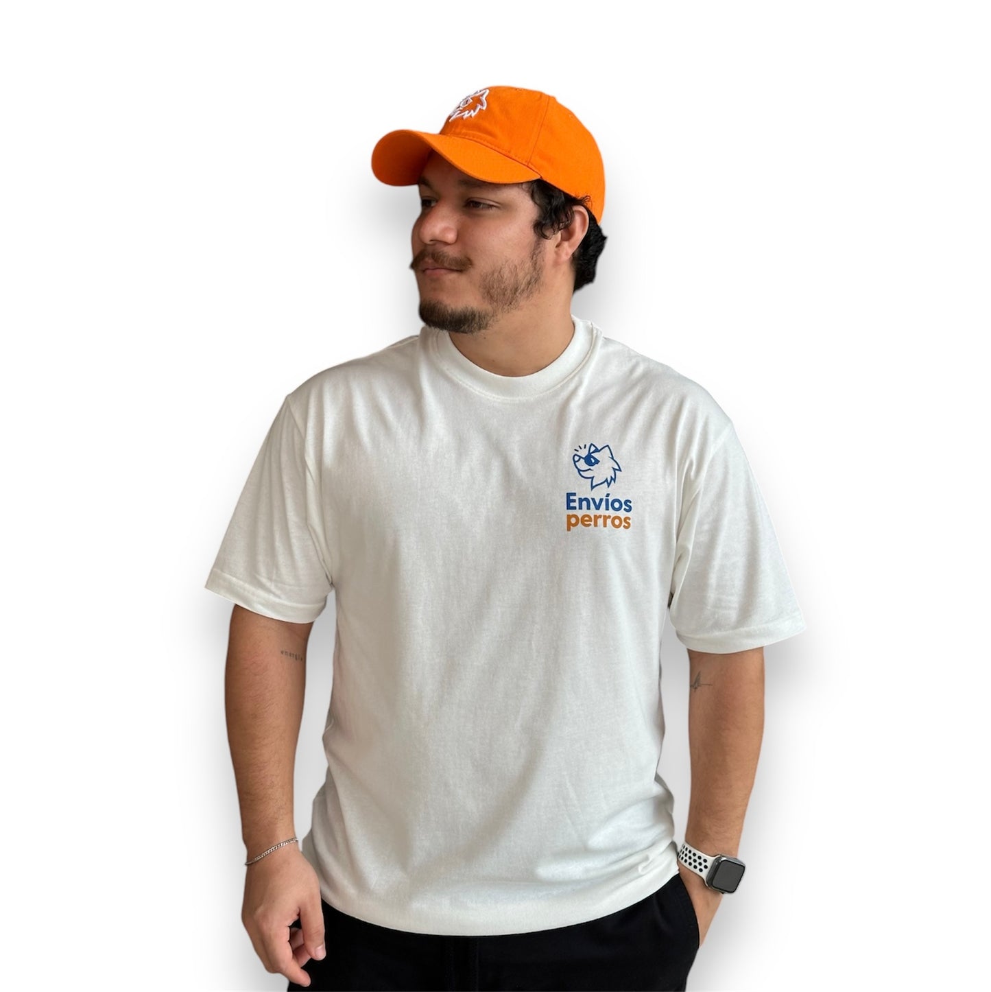 Gorra Naranja sin estructura broche metálico