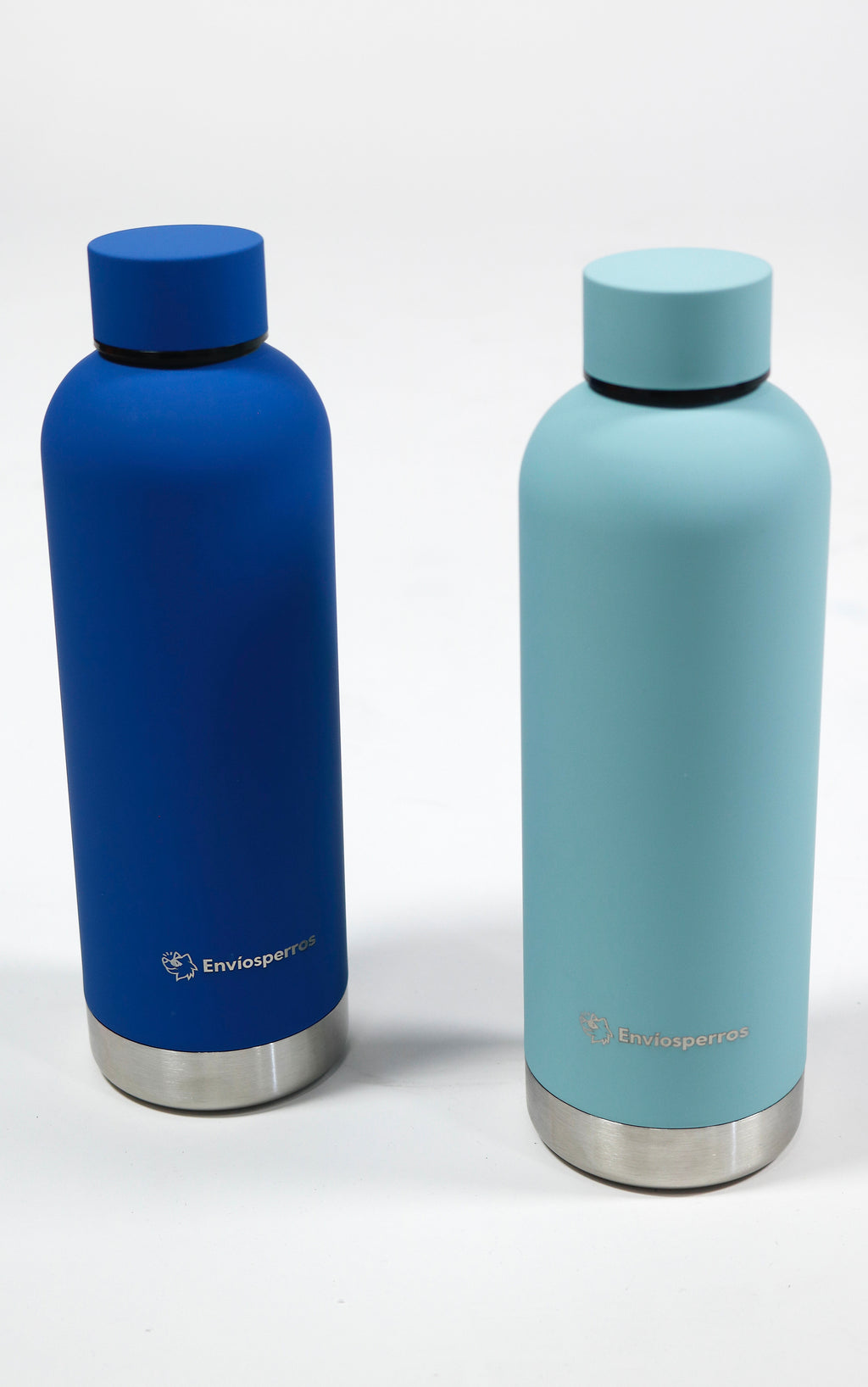 Termo de agua doble pared de aluminio Azul