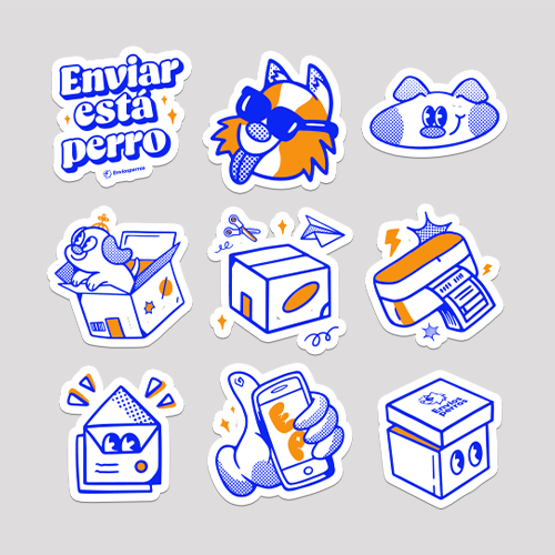 Stickers perrones (Kit de 9)